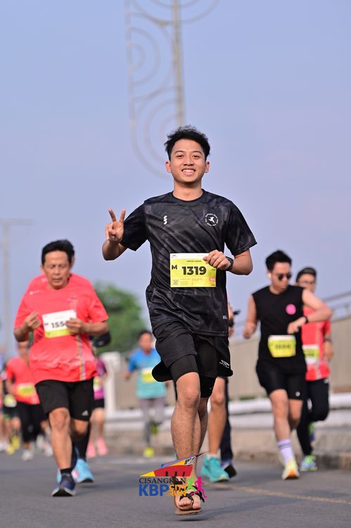 Race photo from CISANGKAN KBP CITY RUN 2025