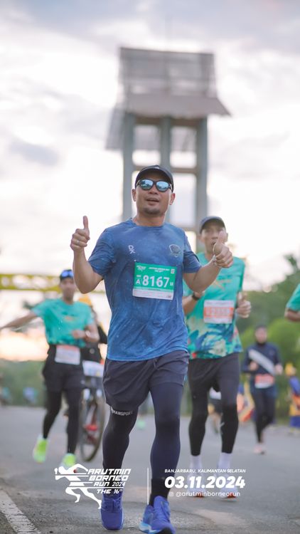 Race photo from Arutmin Borneo Run 2024