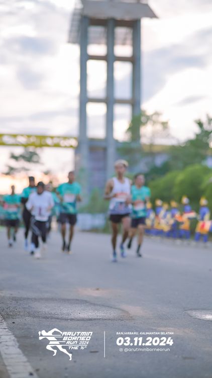 Race photo from Arutmin Borneo Run 2024