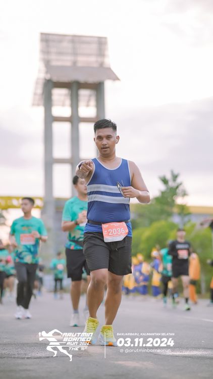 Race photo from Arutmin Borneo Run 2024