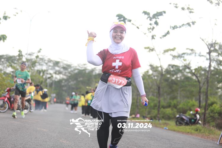 Race photo from Arutmin Borneo Run 2024