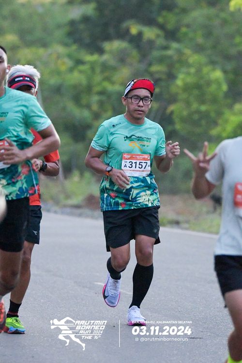 Race photo from Arutmin Borneo Run 2024