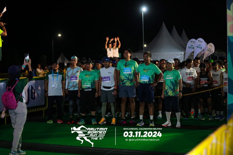 Race photo from Arutmin Borneo Run 2024