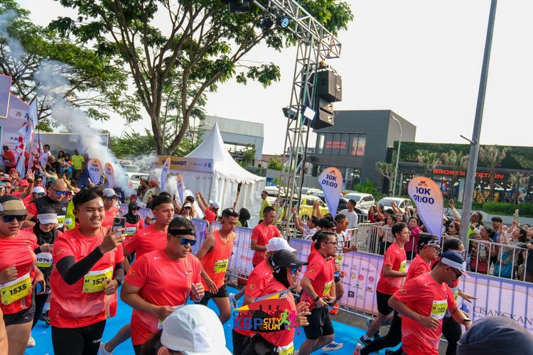 Race photo from CISANGKAN KBP CITY RUN 2025
