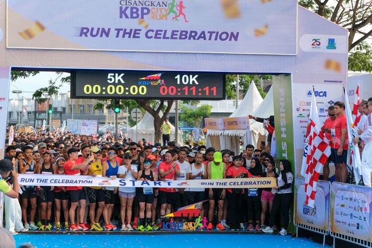 Race photo from CISANGKAN KBP CITY RUN 2025