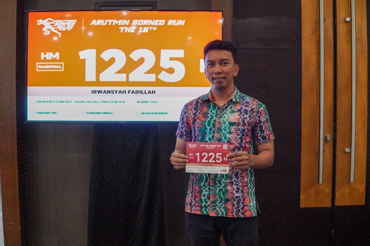 Race photo from Arutmin Borneo Run 2024