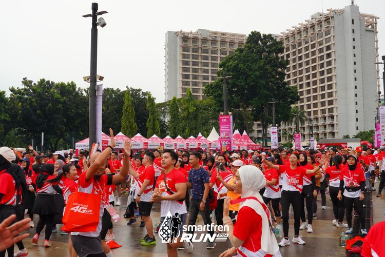 Race photo from Smartfren Run 2024