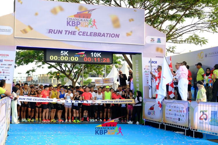 Race photo from CISANGKAN KBP CITY RUN 2025