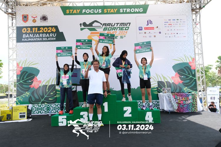 Race photo from Arutmin Borneo Run 2024