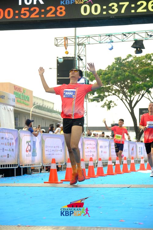 Race photo from CISANGKAN KBP CITY RUN 2025