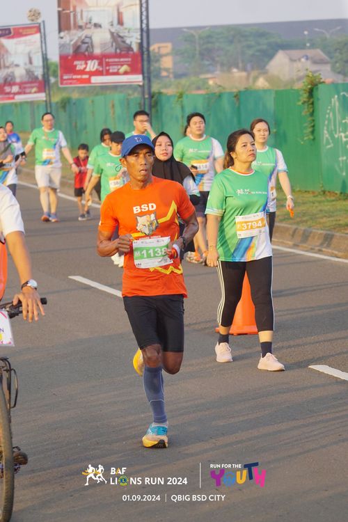 Race photo from BAF LIONS RUN 2024