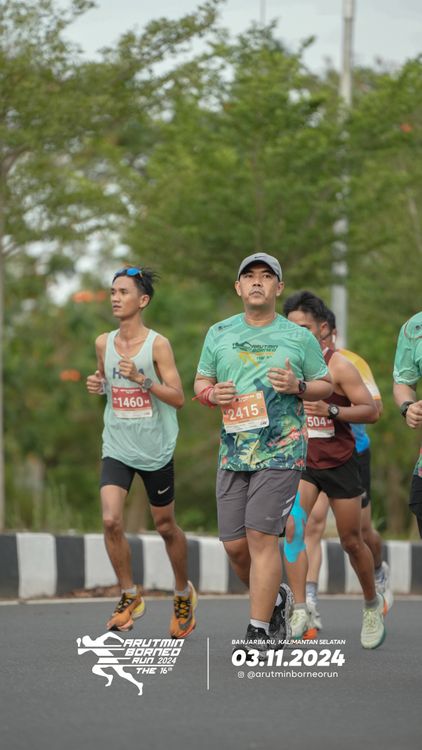 Race photo from Arutmin Borneo Run 2024