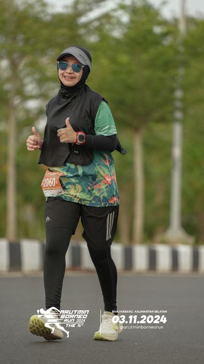 Race photo from Arutmin Borneo Run 2024