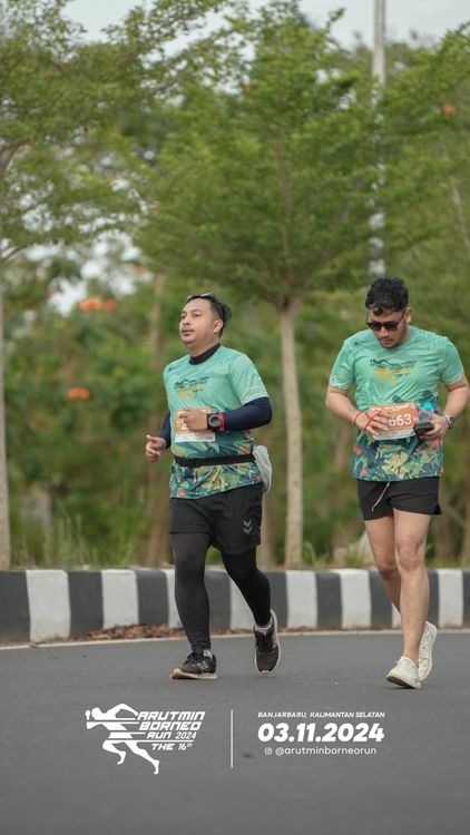 Race photo from Arutmin Borneo Run 2024