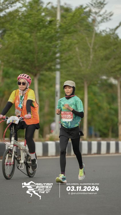 Race photo from Arutmin Borneo Run 2024