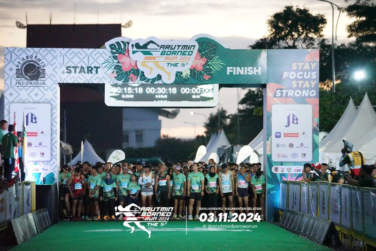 Race photo from Arutmin Borneo Run 2024