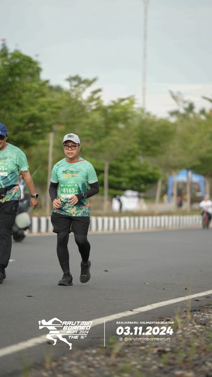Race photo from Arutmin Borneo Run 2024