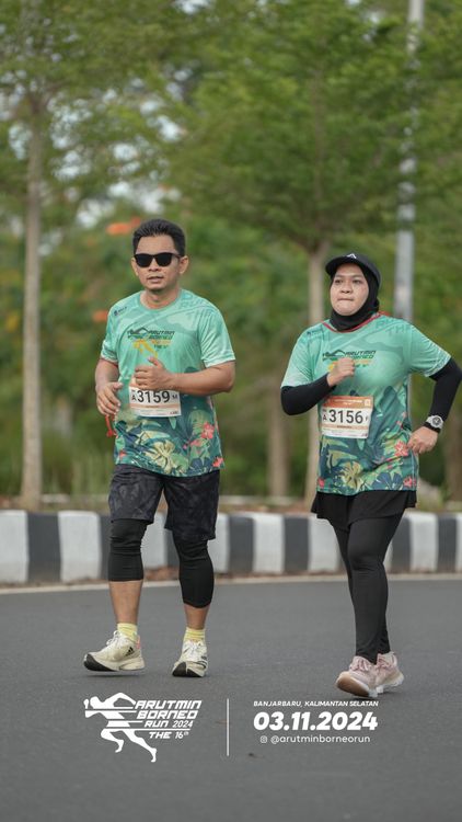 Race photo from Arutmin Borneo Run 2024
