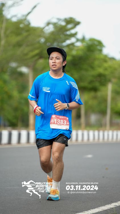 Race photo from Arutmin Borneo Run 2024