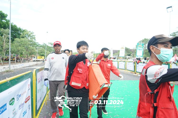 Race photo from Arutmin Borneo Run 2024