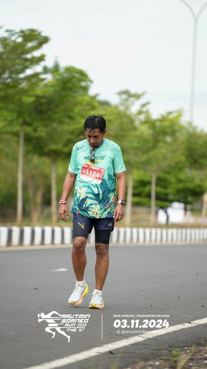 Race photo from Arutmin Borneo Run 2024