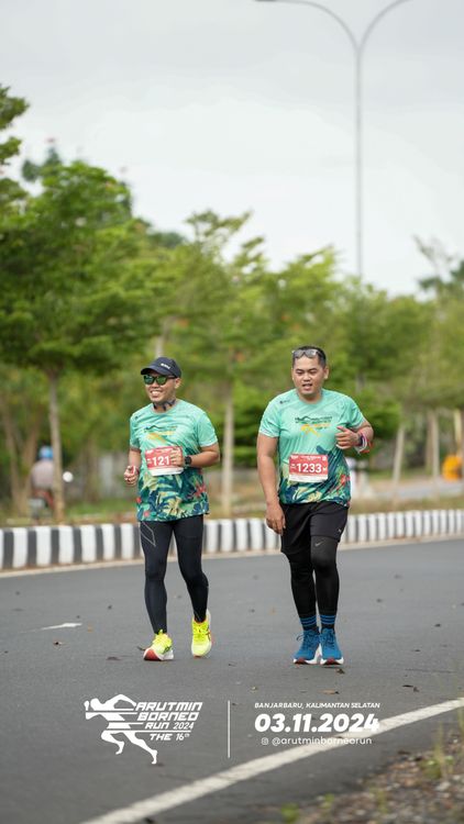 Race photo from Arutmin Borneo Run 2024