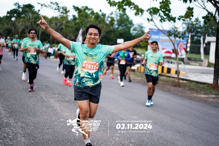 Race photo from Arutmin Borneo Run 2024