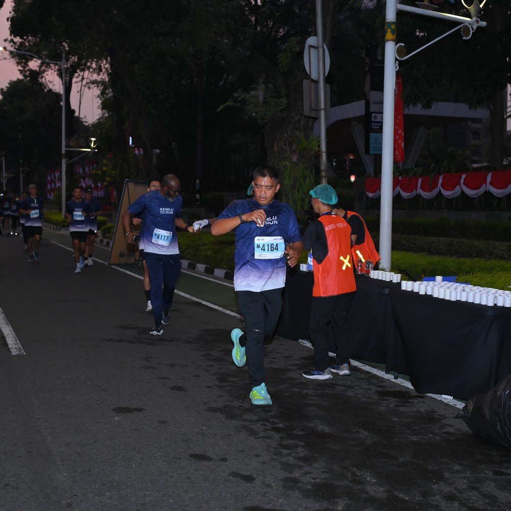 Race photo from KEMLU RUN 2026