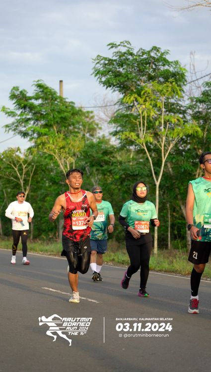 Race photo from Arutmin Borneo Run 2024