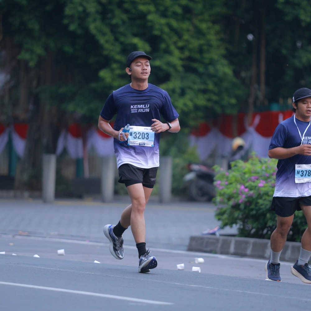 Race photo from KEMLU RUN 2026