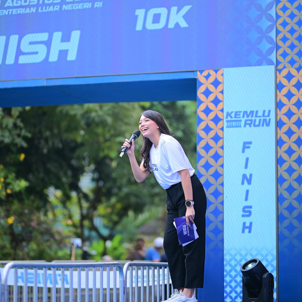 Race photo from KEMLU RUN 2026