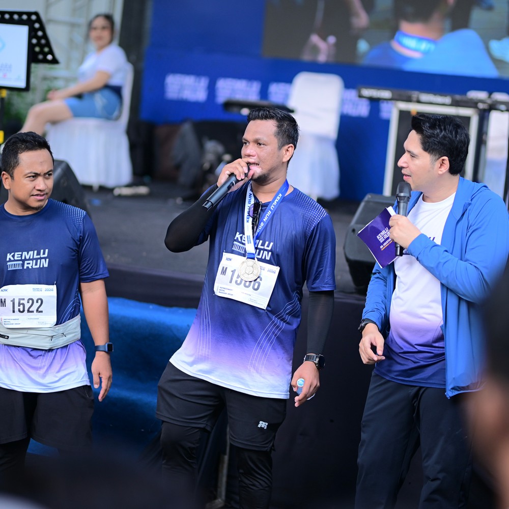 Race photo from KEMLU RUN 2026