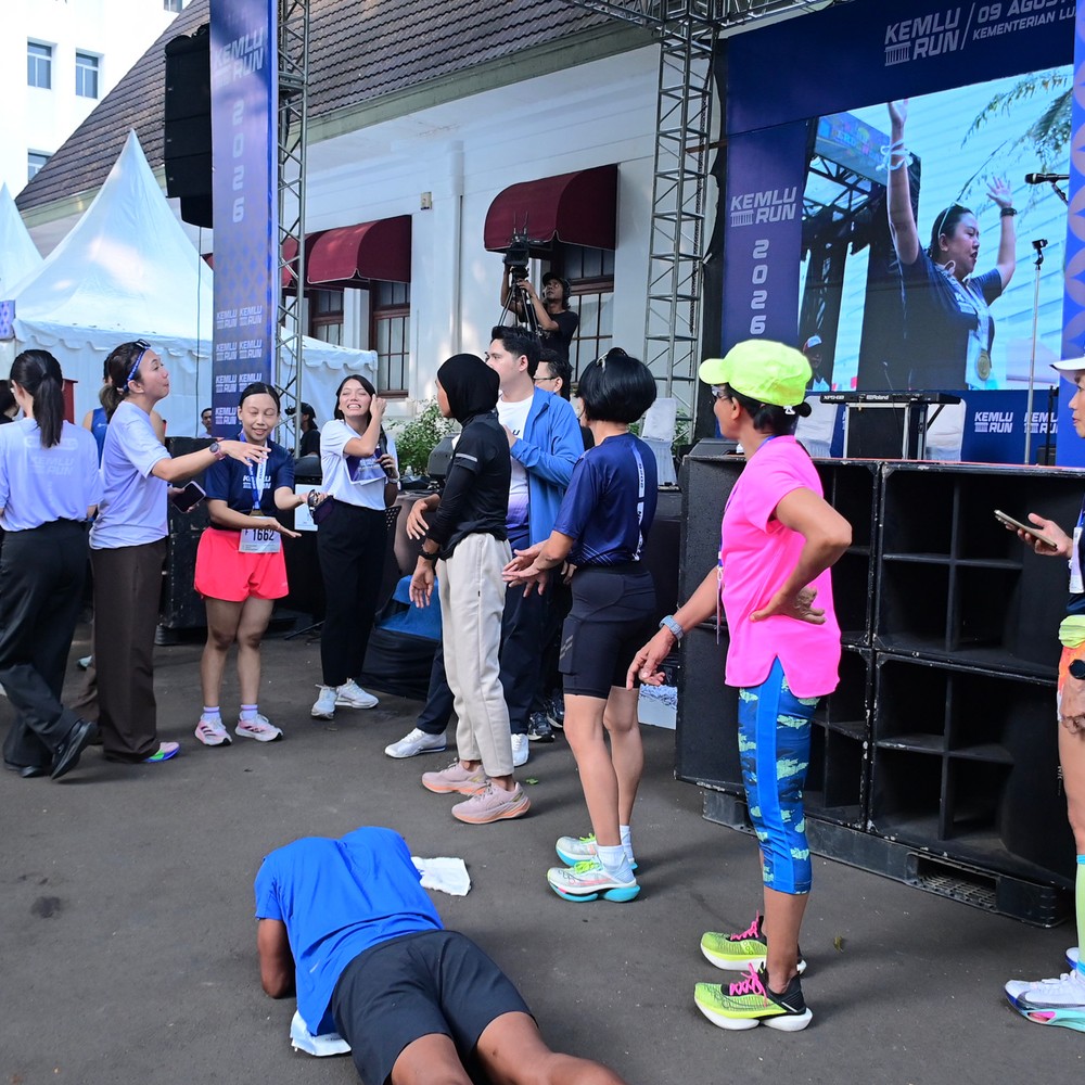 Race photo from KEMLU RUN 2026