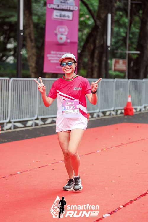 Race photo from Smartfren Run 2024
