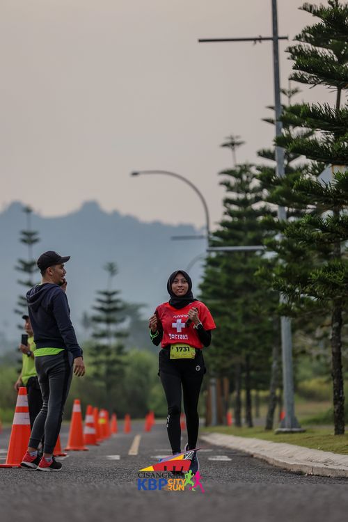 Race photo from CISANGKAN KBP CITY RUN 2025