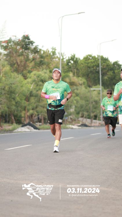Race photo from Arutmin Borneo Run 2024