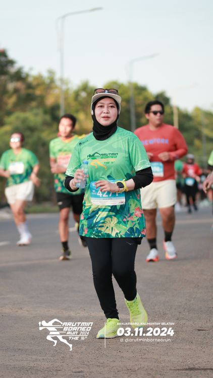 Race photo from Arutmin Borneo Run 2024