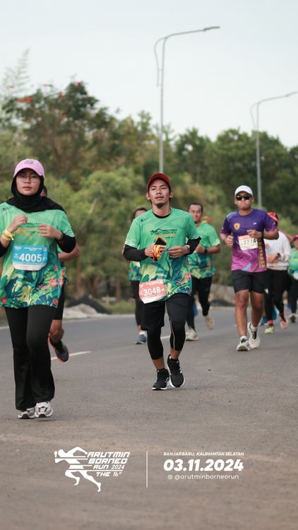 Race photo from Arutmin Borneo Run 2024