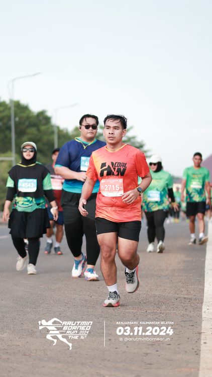 Race photo from Arutmin Borneo Run 2024