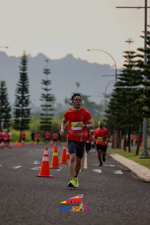Race photo from CISANGKAN KBP CITY RUN 2025