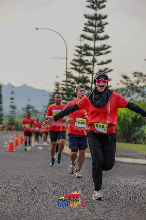 Race photo from CISANGKAN KBP CITY RUN 2025