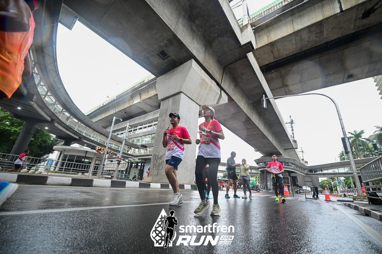 Race photo from Smartfren Run 2024