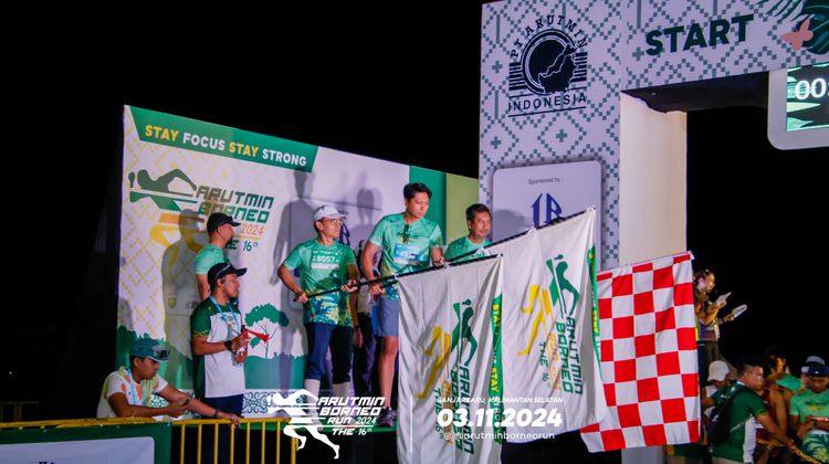 Race photo from Arutmin Borneo Run 2024