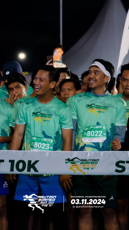 Race photo from Arutmin Borneo Run 2024