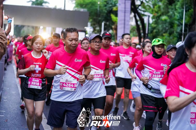 Race photo from Smartfren Run 2024