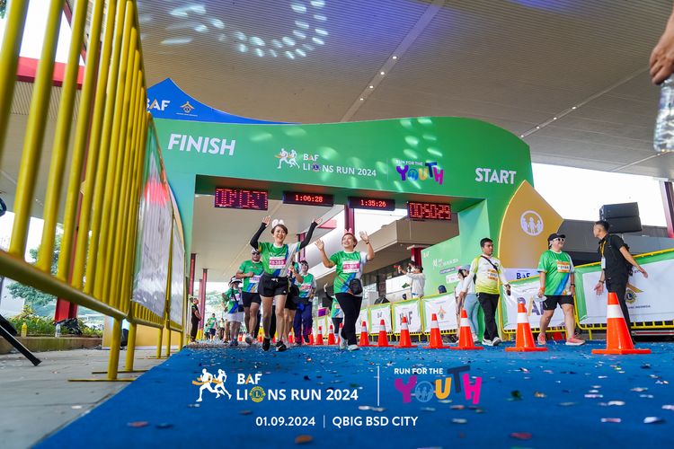Race photo from BAF LIONS RUN 2024