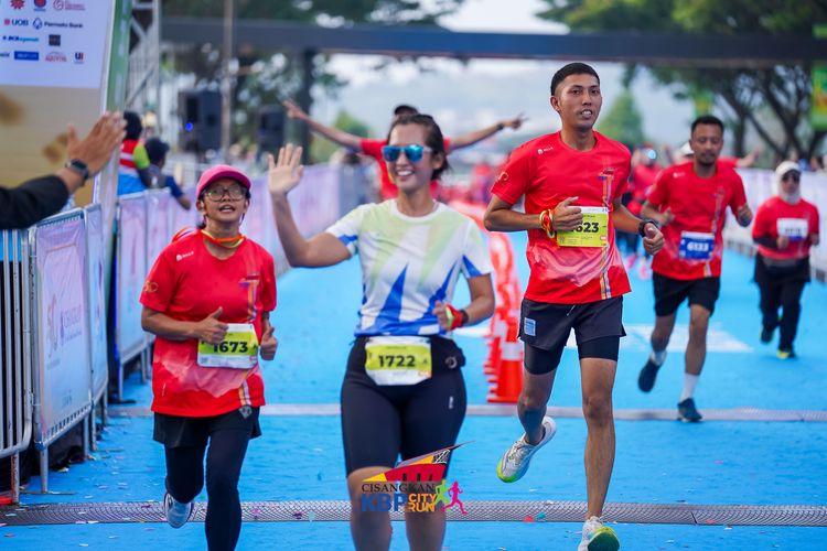 Race photo from CISANGKAN KBP CITY RUN 2025