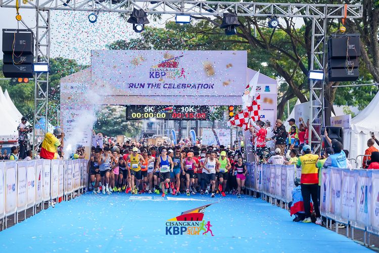 Race photo from CISANGKAN KBP CITY RUN 2025