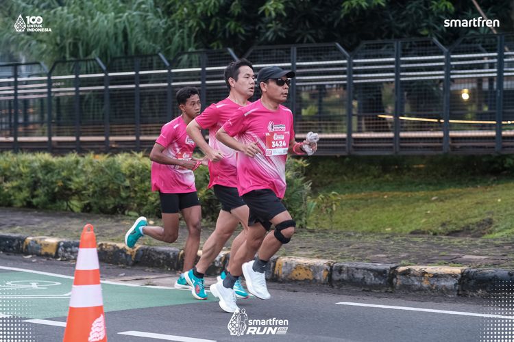 Race photo from Smartfren Run 2025 