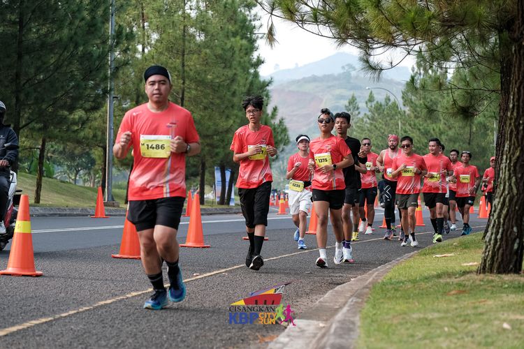 Race photo from CISANGKAN KBP CITY RUN 2025